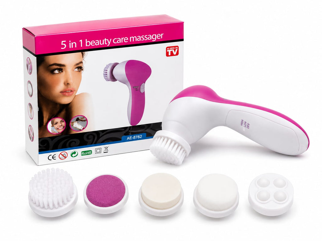 5-in-1 Electric Beauty Care Facial Cleansing & Massager Brush