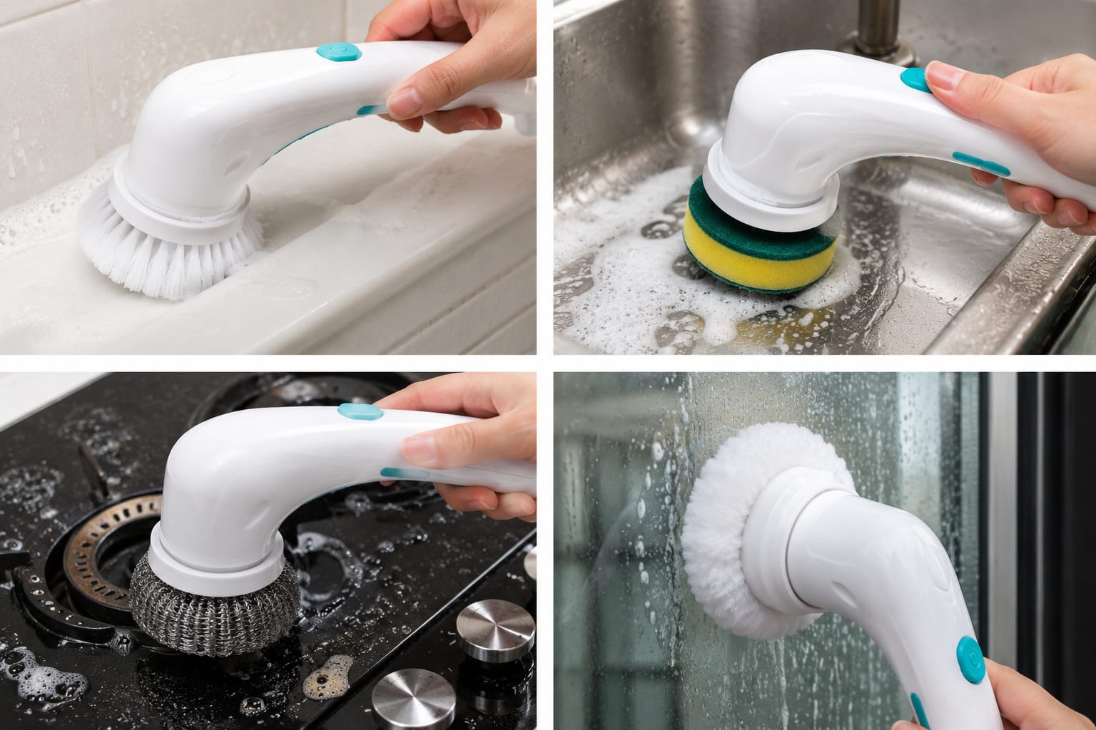 3-in-1 Electric Spin Scrubber Brush