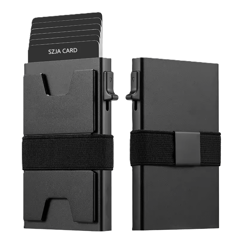 Premium Slim Metal Card Holder Wallet – RFID Blocking Minimalist Wallet