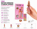 2-in-1 Eyebrow & Facial Hair Trimmer for Women ✨