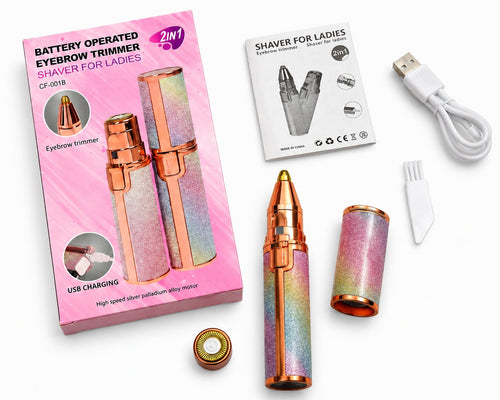 2-in-1 Eyebrow & Facial Hair Trimmer for Women ✨