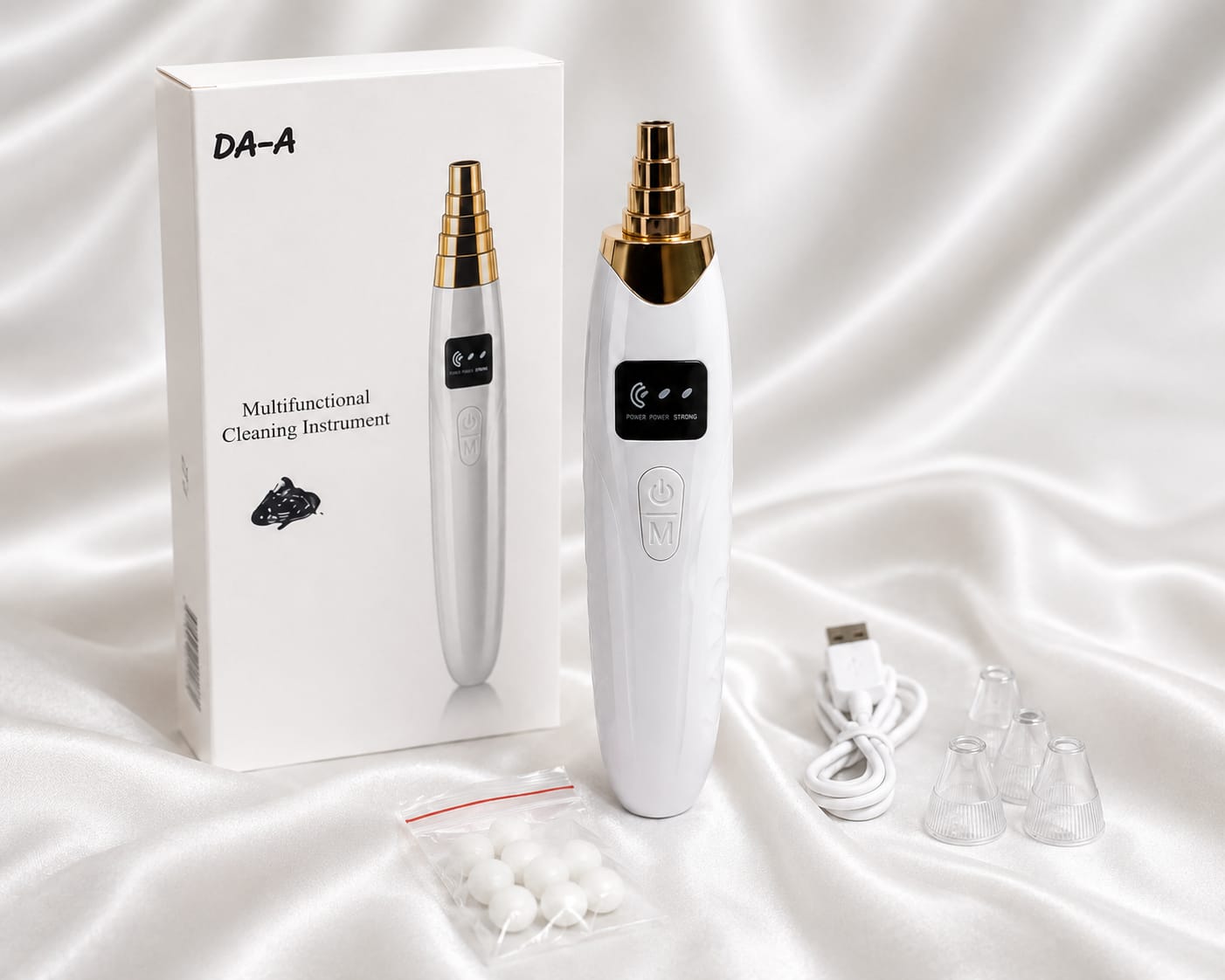 USB Rechargeable Blackhead Remover Vacuum – Deep Pore Facial Cleaner